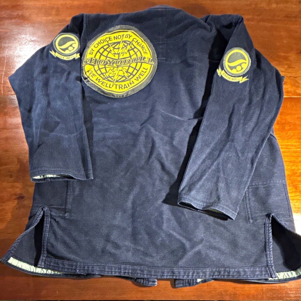 Shoyoroll Jiu-Jitsu Uniform Gi Top/Jacket Size 2 Blue/Yellow